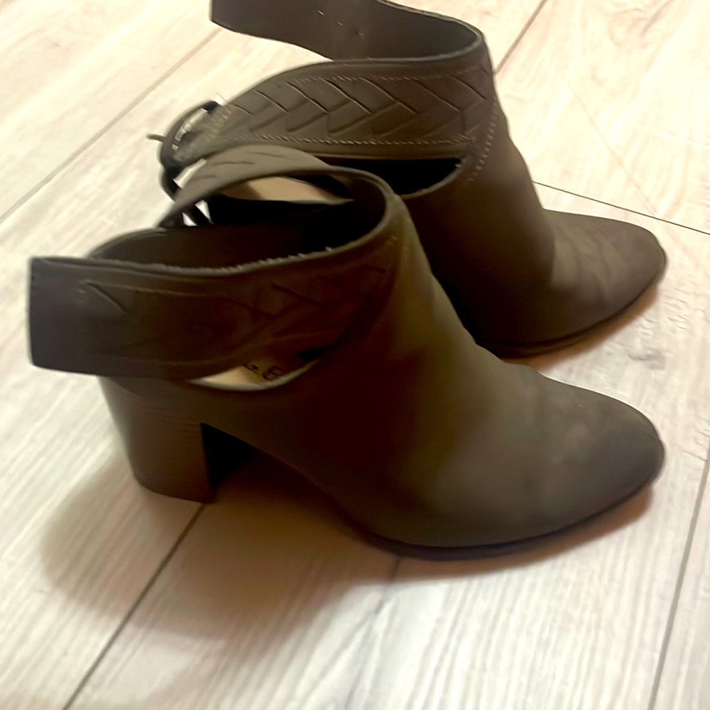 Gray booties